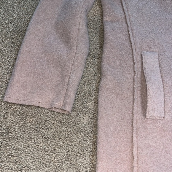 J. Crew Boiled Wool Topcoat Single Breasted Coat Pink Blush 4 - Picture 5 of 10